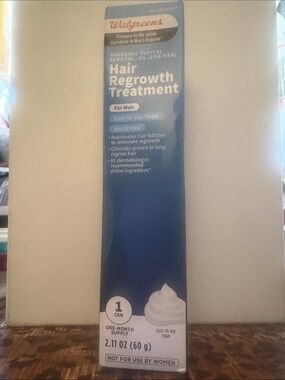 Hair Regrowth Treatment Foam for Men - Blue
